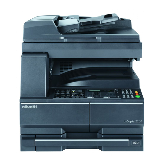 Olivetti D-COPIA 1800 Operation Manual