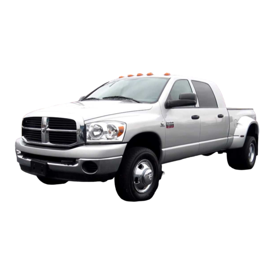 Dodge RAM 2500 2009 Quick Reference Manual
