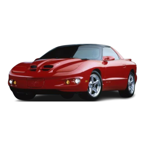Pontiac 1999 Firebird Owner's Manual