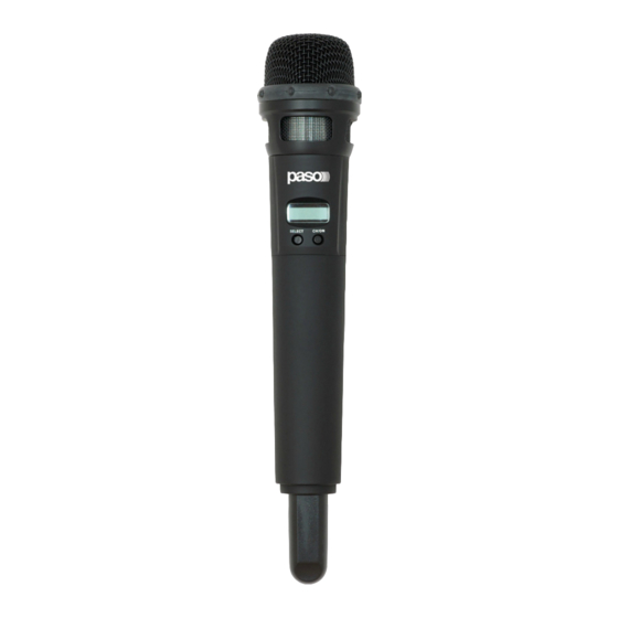 Paso MA855 Instructions For Use Manual