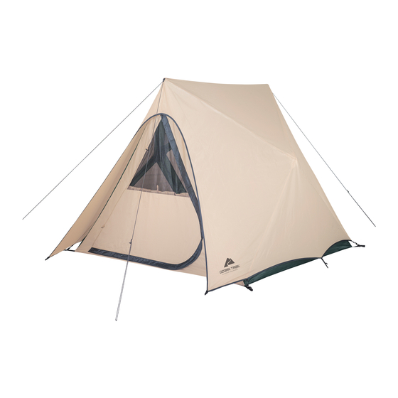 Ozark Trail Pop-Out A-Frame Owner's Manual