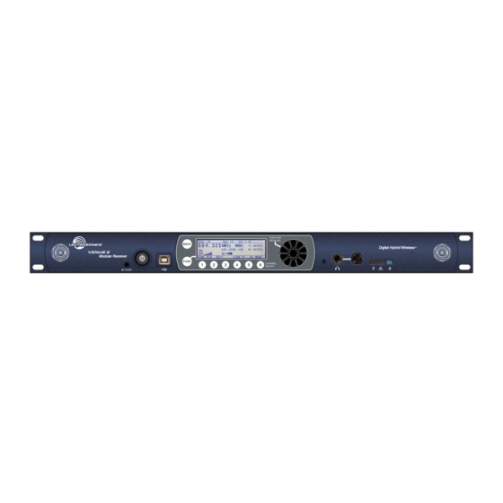 Lectronics Venue 2 Installation Manual