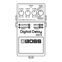 Boss Digital Delay DD-6 Owner's Manual