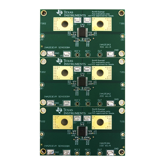 Texas Instruments INA253EVM Manuals