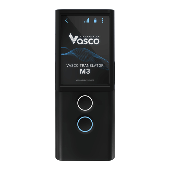 Vasco Translator M3 Manual