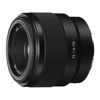 Sony SEL50F18F Operating Instructions Manual