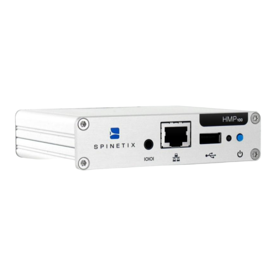 SpinetiX HMP100 User Manual