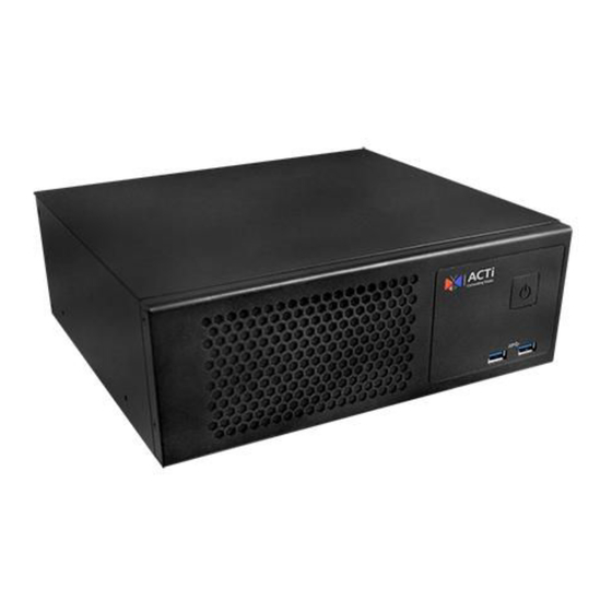 ACTi LPR-100 Quick Installation Manual