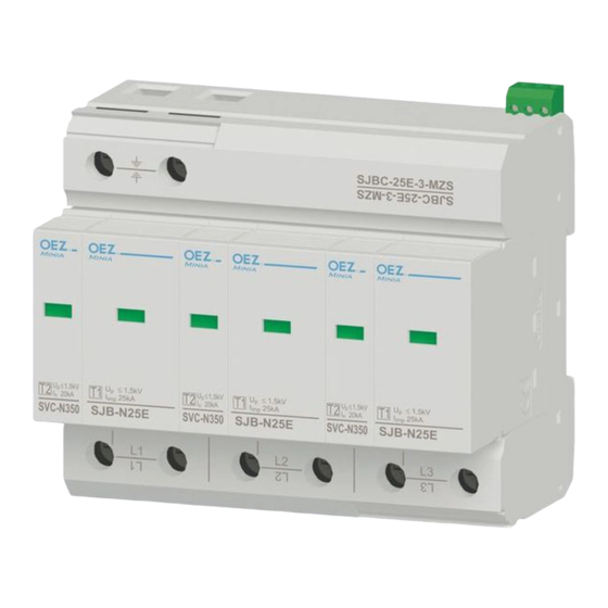 OEZ SJB-25E-3N-MZS Instructions For Use Manual