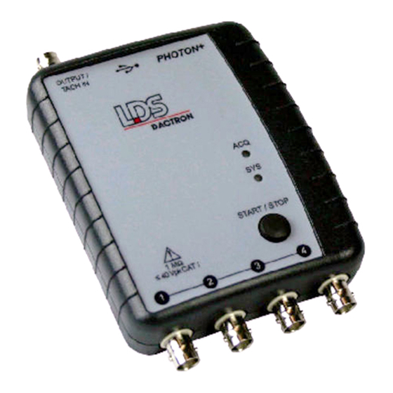 LDS Dactron PHOTON II System Manual