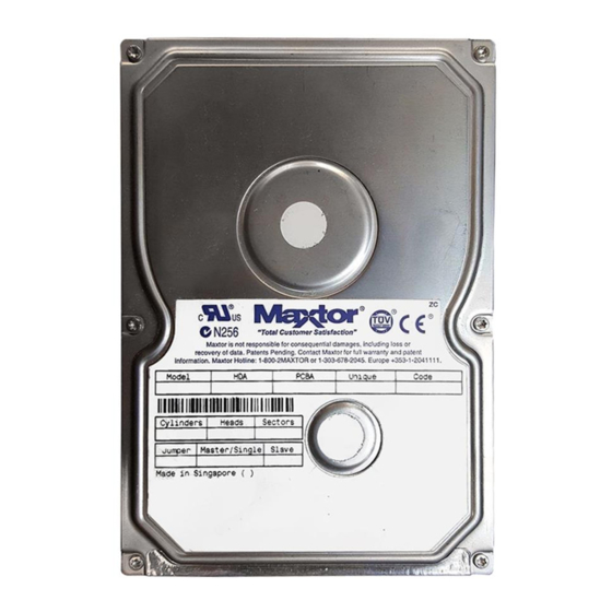 Maxtor 51024H2 User Manual