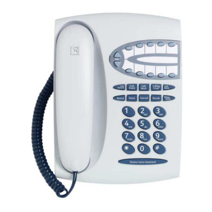 Telstra T1000S - Standard Rental Telephone User Guide