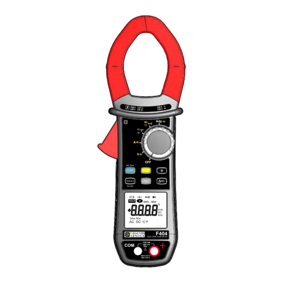 Chauvin Arnoux F404 User Manual