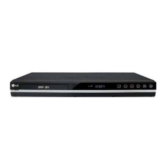 User Manuals: LG HDRK888 DVD Recorder