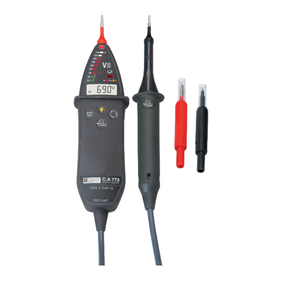 Chauvin Arnoux C.A 773 IP2X User Manual