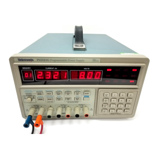 Tektronix PS2520 User Manual