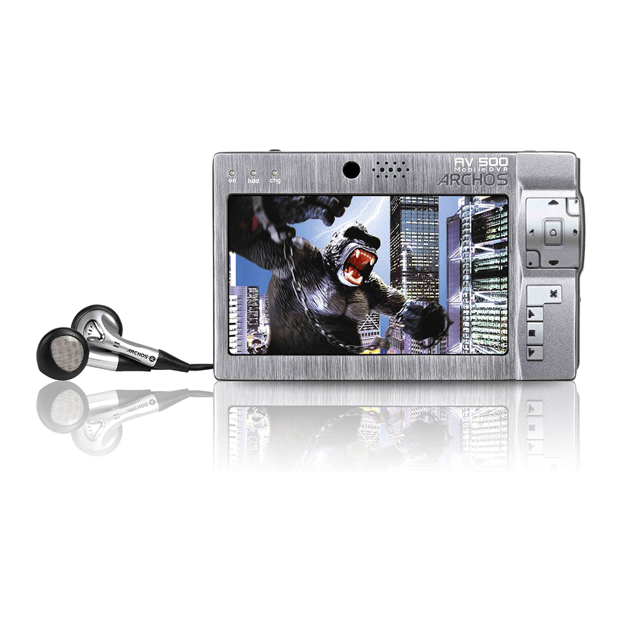 Archos AV500 Specifications