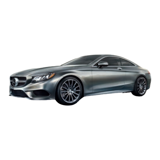Mercedes-Benz S-Class Coupe Operator's Manual