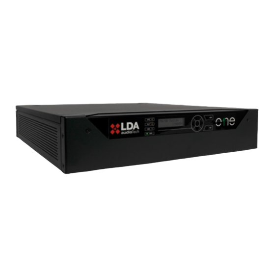 LDA Audio Tech ONE Series Support Handbook