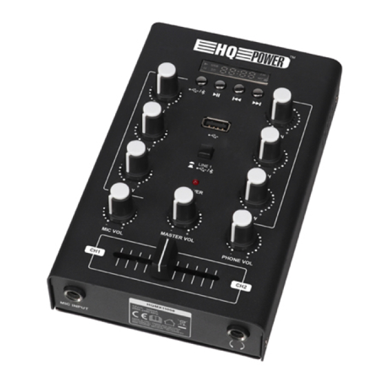 Velleman HQ Power HQMX11008 Manuals