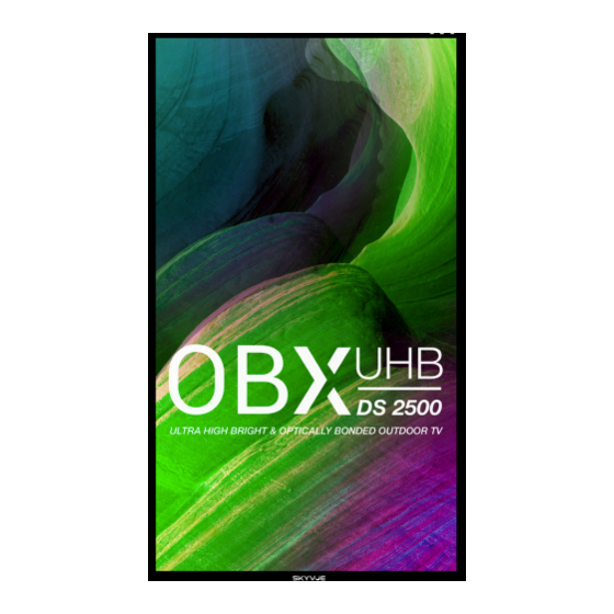 User Manuals: Skyvue OBX-55250-UHB-P Outdoor TV