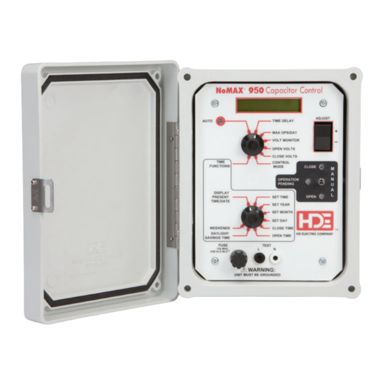 HD Electric Company NoMAX 900 Series Manuals