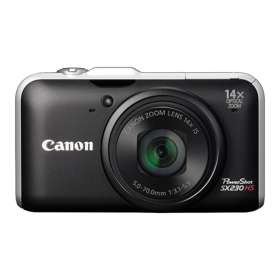 Canon PowerShot SX230 HS Getting Started Manual