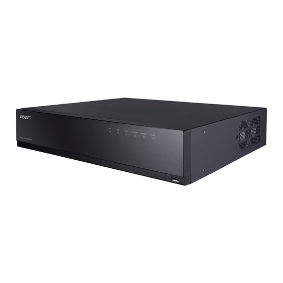 Wisenet HRX Series User Manual