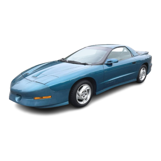 Pontiac 1994 Firebird Owner's Manual