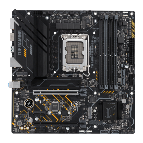 Asus TUF GAMING B660M-E D4 Manuals