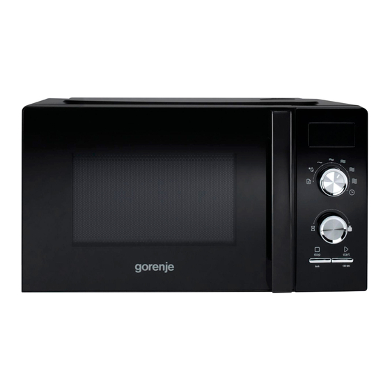 Gorenje MO20A3BH Instruction Manual