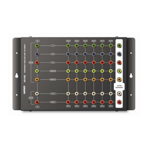 Xantech HD16D Installation Instructions
