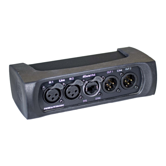NEUTRIK NA-2I2O-DLINE User Manual