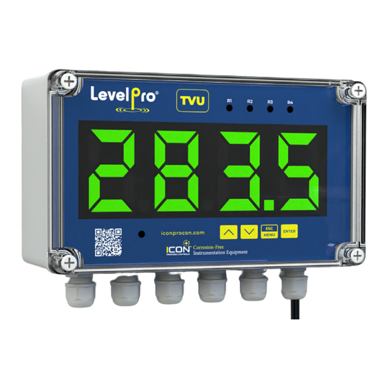 Icon Process Controls LevelPro TVU Series Quick Start Manual
