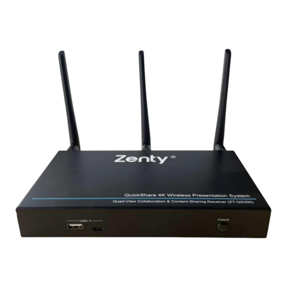 Zenty QuickShare ZT-327 Manuals