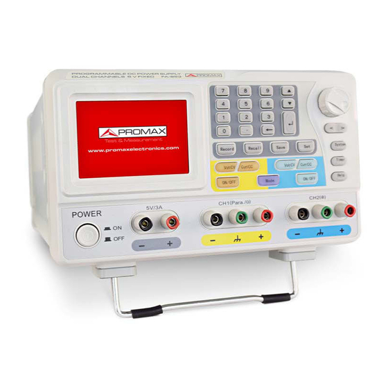 Promax FA-853 Manual