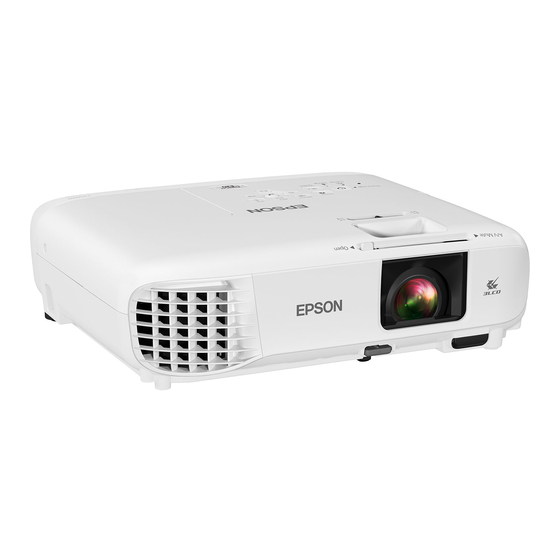 Epson PowerLite E20 Quick Setup