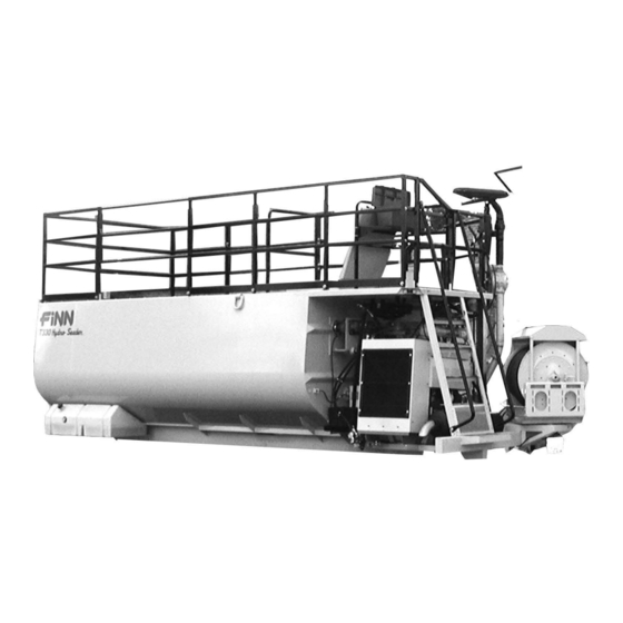 Finn HydroSeeder T280 Operator Instructions And Parts Manual