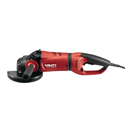 Hilti DCG 180-D Manual