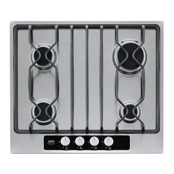 User Manuals: AEG 65857G-M Gas Hob