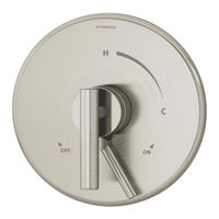 Symmons Dia Trim Series Installation & Operation Instructions
