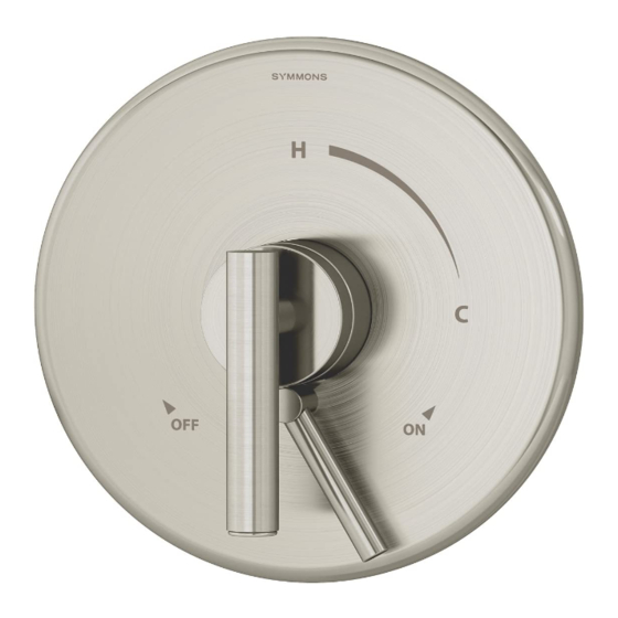 Symmons Dia Trim Series Installation & Operation Instructions