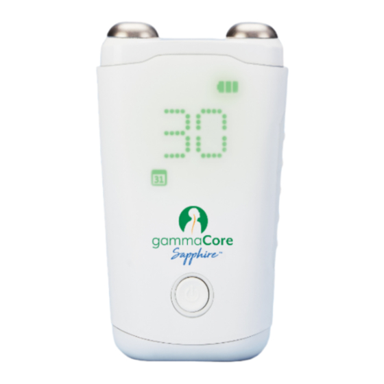 ElectroCore gammaCore Sapphire Quick Start Manual