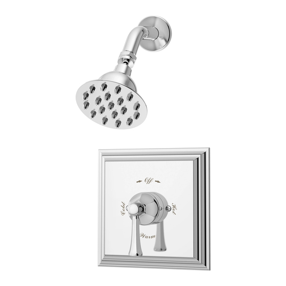 Symmons Canterbury Trim Series Installation & Operation Instructions