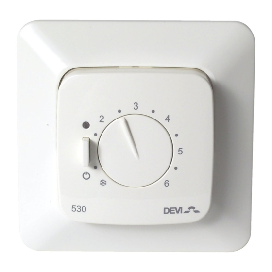 Danfoss DEVI DEVIreg 530 Installation Manual