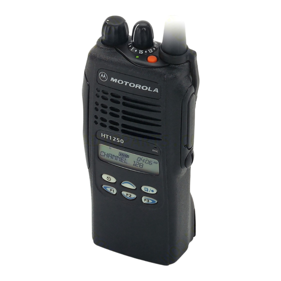 Motorola HT 1250 Manual