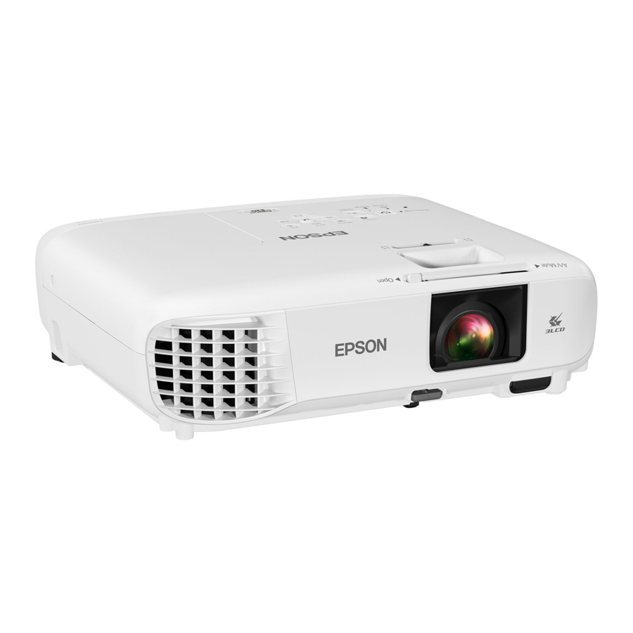 Epson PowerLite E20 / X49 / W49 / 118 / 119W / 982W992F /1288 - Multimedia Projector Quick Setup Guide