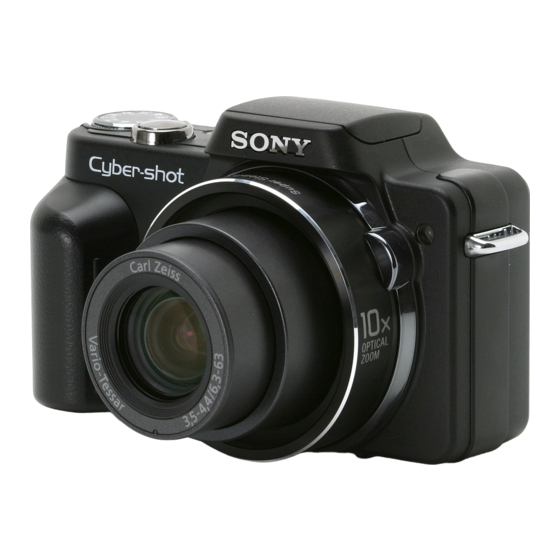 Sony Cyber-shot DSC-H10 Instruction Manual