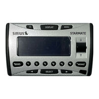 Sirius Satellite Radio Starmate ST1C User Manual