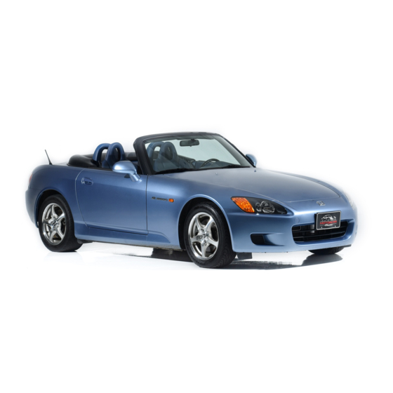 Honda 2002 S2000 Owner's Manual